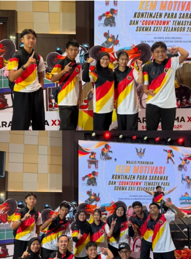 Atlet Para SUKMA 2026: Kem Motivasi Kontinjen Para Sarawak